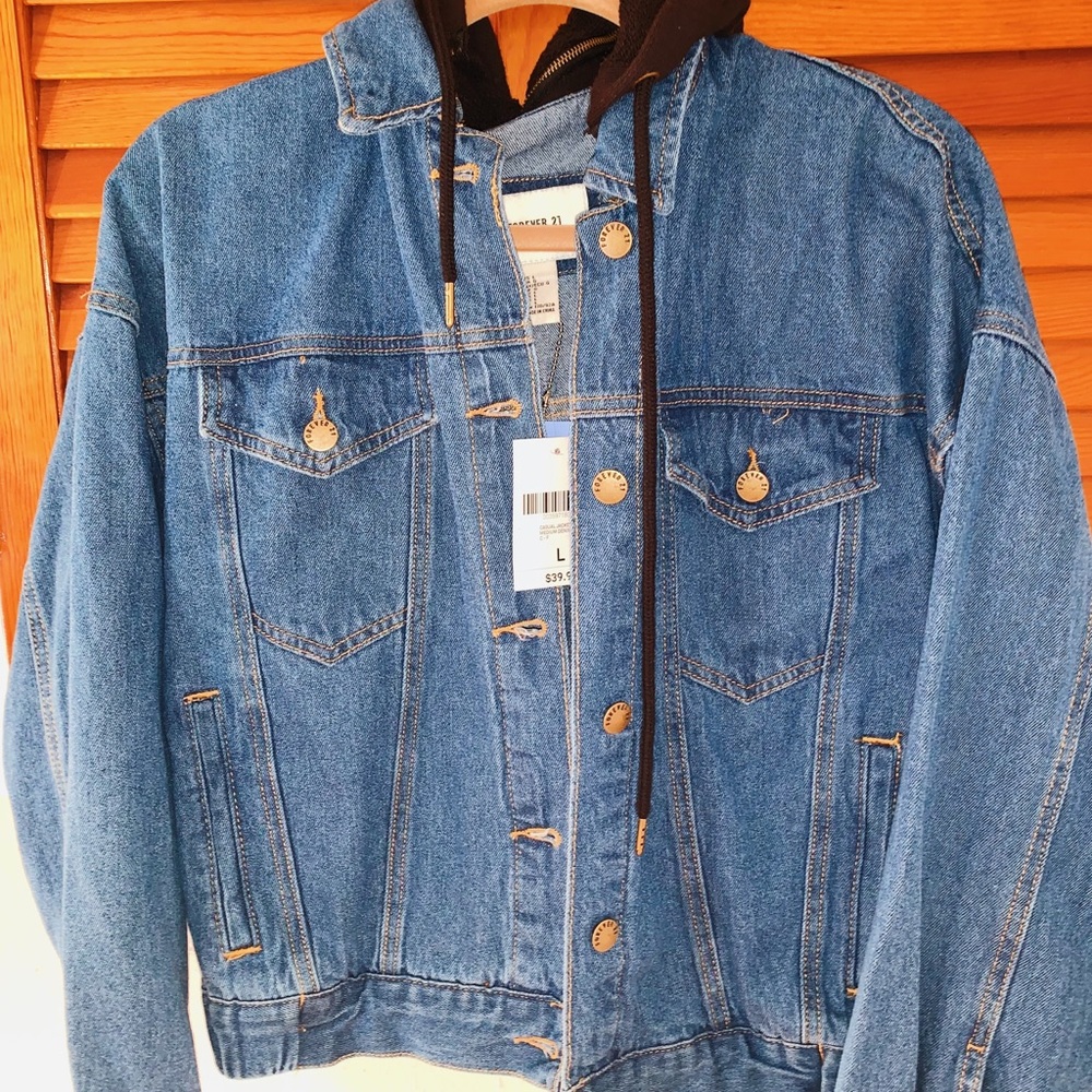 New | Jean Jacket | Blue Denim | Size: L